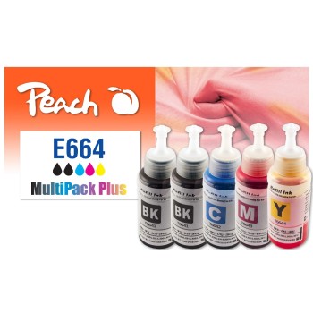 Peach Epson CISS T664, Multi-Pack+, 5x70 ml,2x4000, 3x6500 pages Peach Epson CISS T664, Multi-Pack+, 5x70 ml,2x4000, 3x6500 pages