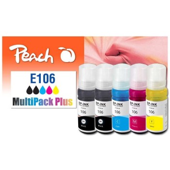 Peach Epson CISS 106, MP+, T00R1-4, 5x70 ml,5x5000 pages Peach Epson CISS 106, MP+, T00R1-4, 5x70 ml,5x5000 pages
