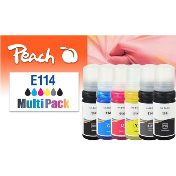 Peach Epson CISS 114,MP, T07A1, 6x70 ml,6x2300 pages Peach Epson CISS 114,MP, T07A1, 6x70 ml,6x2300 pages