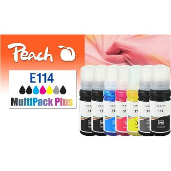 Peach Epson CISS 114,M+, T07A1/B1-5, 7x70 ml,7x2300 pages Peach Epson CISS 114,M+, T07A1/B1-5, 7x70 ml,7x2300 pages