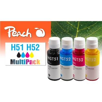 Peach HP CISS GT51/52, Multi-Pack, 1x90, 3x70 ml,1x5000, 3x8000 S. Peach HP CISS GT51/52, Multi-Pack, 1x90, 3x70 ml,1x5000, 3x8000 S.