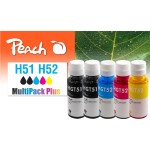 Peach Encre HP CISS GT51/52 Multi-Pack+ C/M/Y/2x BK