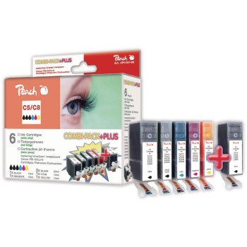 Peach Ink Canon Combi Pack Plus m. Chip, CLI-8, 2xPGI-5 Peach Ink Canon Combi Pack Plus m. Chip, CLI-8, 2xPGI-5