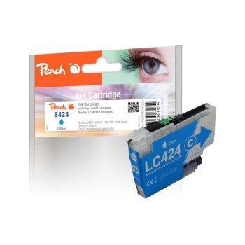 Peach Ink Brother LC-424 Cyan, 750 pages Peach Ink Brother LC-424 Cyan, 750 pages