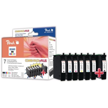 Peach Ink Epson Combi Pack Plus T0807, 2xblack/1xcyan/magenta/yellow/cl/ml Peach Ink Epson Combi Pack Plus T0807, 2xblack/1xcyan/magenta/yellow/cl/ml