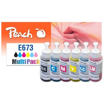 Peach T6737, Spar Pack, 6x 70 ml, black , Cyan, Magenta Peach T6737, Spar Pack, 6x 70 ml, black , Cyan, Magenta