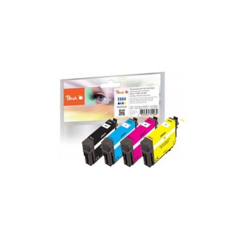 Peach E604, 4 Tintenpatronen Set black  Cyan Magenta