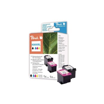 Peach Ink HP CC641EE+CC644EE Nr. 300XL, black+color, 1x19, 1x21 ml Peach Ink HP CC641EE+CC644EE Nr. 300XL, black+color, 1x19, 1x21 ml
