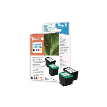 Peach Ink HP CB336EE+CB338EE Nr. 350XL, black + color, 1x26, 1x21 ml Peach Ink HP CB336EE+CB338EE Nr. 350XL, black + color, 1x26, 1x21 ml