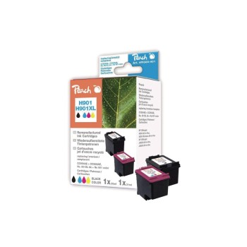 Peach Ink HP CC654AE+CC656AE Nr. 901XL, black + color, 1x20, 1x21 ml Peach Ink HP CC654AE+CC656AE Nr. 901XL, black + color, 1x20, 1x21 ml
