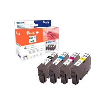 Peach Ink Epson Combi Pack T1811-T1814, 1x black/cyan/magenta/yellow Peach Ink Epson Combi Pack T1811-T1814, 1x black/cyan/magenta/yellow