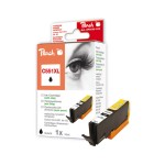 Peach Encre Canon CLI-551bk photo noir, pour IP7250, MG5450, MG6350,  13ml