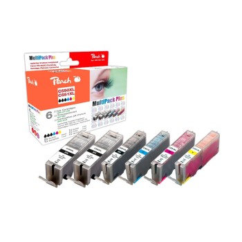 Peach Ink Canon PGI-550/CLI-551 CombiPck+, 2x black 1x photo black/cyan/magenta/yellow Peach Ink Canon PGI-550/CLI-551 CombiPck+, 2x black 1x photo black/cyan/magenta/yellow