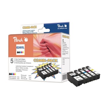 Peach Ink Epson T2636 Nr.26XL Combi Pack, for Expression X600, 605, 700, 800, Peach Ink Epson T2636 Nr.26XL Combi Pack, for Expression X600, 605, 700, 800,