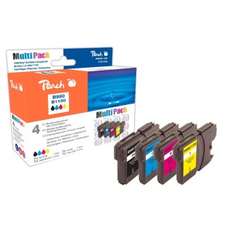 Peach Ink Brother Combi Pack LC-1100/980, je 1x bk, c,m,y Peach Ink Brother Combi Pack LC-1100/980, je 1x bk, c,m,y