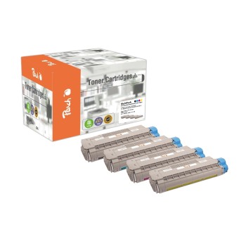 Peach Toner OKI C5850-Series Multi Pack, je 1x bk, c, m, y