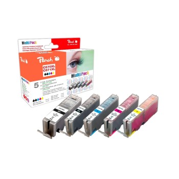 Peach PGI-570XL/CLI-571XL Multipack, 1x23ml 510S. 4x13 ml Peach PGI-570XL/CLI-571XL Multipack, 1x23ml 510S. 4x13 ml