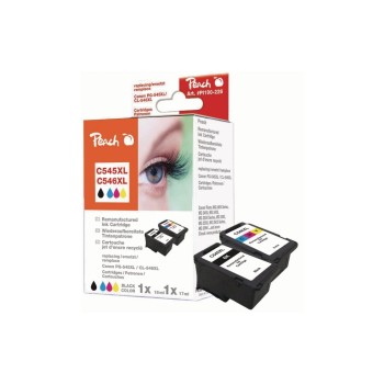Peach Ink Canon PG-545XL/CL-546XL MP bk/c, 1x18ml 585S. 1x 17ml 545 S. Peach Ink Canon PG-545XL/CL-546XL MP bk/c, 1x18ml 585S. 1x 17ml 545 S.