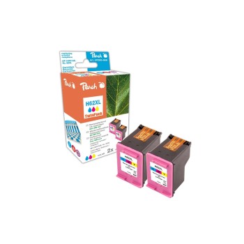 Peach Ink HP C2P07AE 62XL color Twinpack, 2x 18ml 510 pages Peach Ink HP C2P07AE 62XL color Twinpack, 2x 18ml 510 pages