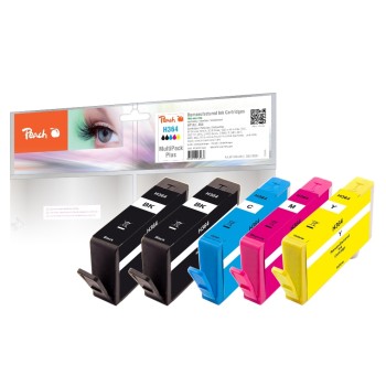 Peach Ink HP No 364 MultiPack Plus, 2x 9ml black + 3x 6.2ml Peach Ink HP No 364 MultiPack Plus, 2x 9ml black + 3x 6.2ml
