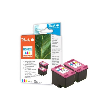 Peach Ink HP F6U67A 302XL color Twinpack, 2x14ml 335 pages Peach Ink HP F6U67A 302XL color Twinpack, 2x14ml 335 pages