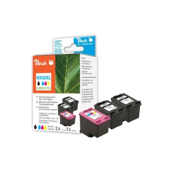 Peach Ink HP 302XL black + color MP Plus, 2x15 1x 14ml 490 + 335 pages Peach Ink HP 302XL black + color MP Plus, 2x15 1x 14ml 490 + 335 pages