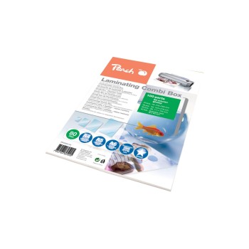 Peach Laminating Combi Box, 20xA4,20xA5,20xA6,40xbusiness cards Peach Laminating Combi Box, 20xA4,20xA5,20xA6,40xbusiness cards