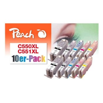 Peach Ink Canon PGI-550/CLI-551 MuliPck10, je 2x bk/pbk/c/m/y Peach Ink Canon PGI-550/CLI-551 MuliPck10, je 2x bk/pbk/c/m/y