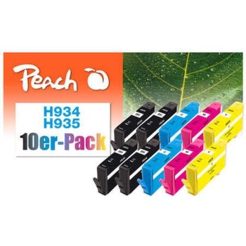 Peach Ink HP Nr. 934/935 Multi-10-Pack, je 4x bk 19ml je 2x c, m, y 8.1ml Peach Ink HP Nr. 934/935 Multi-10-Pack, je 4x bk 19ml je 2x c, m, y 8.1ml