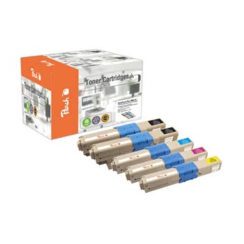 Peach Toner Oki C301/510-series MultiPack +, 2xbk, c, m, y 2x3500, 3x2000 pages