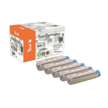 Peach Toner Oki C5500-series MultiPack +, 2xbk, c, m, y 2x8000, 3x6000 pages