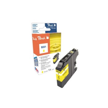 Peach Ink Brother LC-221 Yellow, 7.6ml 290 pages Peach Ink Brother LC-221 Yellow, 7.6ml 290 pages