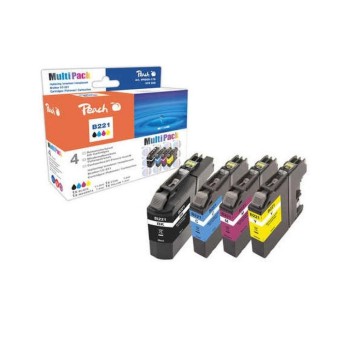Peach Ink Brother LC-221 Multipack, je 1x bk, c, y, m Peach Ink Brother LC-221 Multipack, je 1x bk, c, y, m