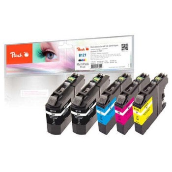 Peach Ink Brother LC-121 MultiPack+, 2x13ml, 3x 8ml, 5x 300 pages Peach Ink Brother LC-121 MultiPack+, 2x13ml, 3x 8ml, 5x 300 pages