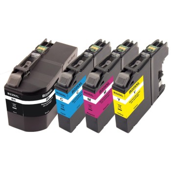 Peach Ink Brother LC-229XL/225XL Multi, 1x 53ml, 3x 15ml, 1x 2400 S. & 3x 1200S. Peach Ink Brother LC-229XL/225XL Multi, 1x 53ml, 3x 15ml, 1x 2400 S. & 3x 1200S.