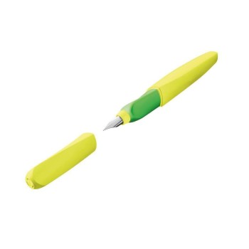 Pelikan Stylo plume Twist moyen (M), Jaune fluo/Vert clair Pelikan Stylo plume Twist moyen (M), Jaune fluo/Vert clair