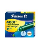 Pelikan Cartouche d’encre 4001 Vert, 6 pièces