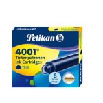 Pelikan Tintenpatrone 4001, 6 Stück, blue-black 