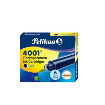 Pelikan Tintenpatrone 4001, 6 Stück, blue-black  Pelikan Tintenpatrone 4001, 6 Stück, blue-black