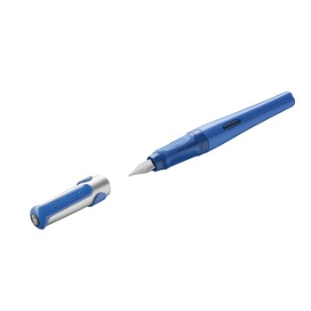 Pelikan Stylo plume Pelikano P481 L, Bleu, Gaucher Pelikan Stylo plume Pelikano P481 L, Bleu, Gaucher