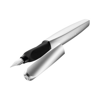 Pelikan Stylo plume Twist P457 Moyen (M), argent Pelikan Stylo plume Twist P457 Moyen (M), argent