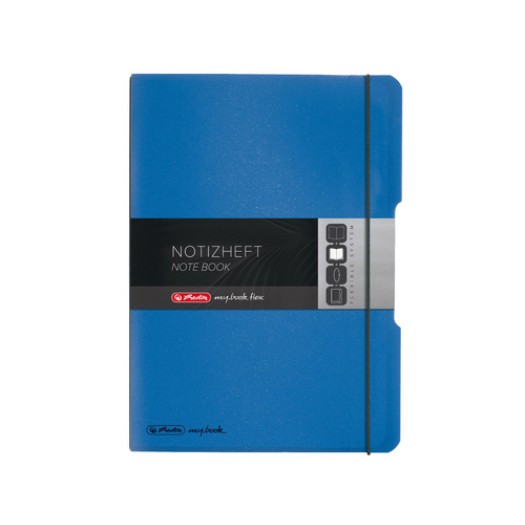 Herlitz my.book flex Notizheft A5, 40 Blatt kariert 5x5mm, blue