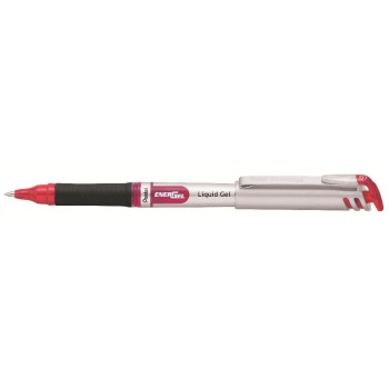 pentel Stylo à encre gel Liquid EnerGel avec pointe métallique de 0.7 mm, rouge pentel Stylo à encre gel Liquid EnerGel avec pointe métallique de 0.7 mm, rouge