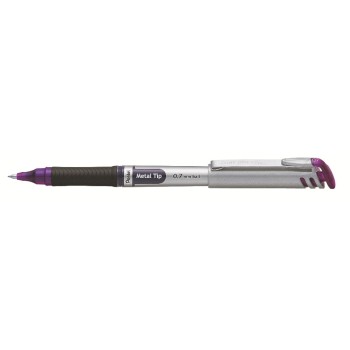 pentel Stylo à encre gel Liquid EnerGel avec pointe métallique de 0.7 mm, violet pentel Stylo à encre gel Liquid EnerGel avec pointe métallique de 0.7 mm, violet
