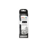 Pentel Fineliner Pigment POINTLINER, 5er Set black 