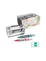 Pentel Whiteboardmarker MAXIFLO 4er Set, schwarz,rot,blau,grün,rot + Magnet-Wischbox