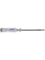 Perel Tournevis détecteur de tension EVT02 Acier Transparent