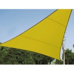 Perel Sonnensegel - Dreieck, 5x5x5 m,, Farbe: LINDGRÜN, Wasser abstossend,