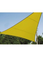 Perel Sonnensegel - Dreieck, 5x5x5 m,, Farbe: LINDGRÜN, Wasser abstossend,