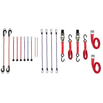 Perel Zurrgurten-und Gepäckspannset, 18 tlg. Perel Zurrgurten-und Gepäckspannset, 18 tlg.